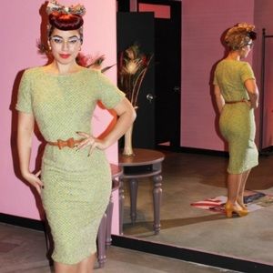 Bettie Page Green Dress NWOT Tatyana
